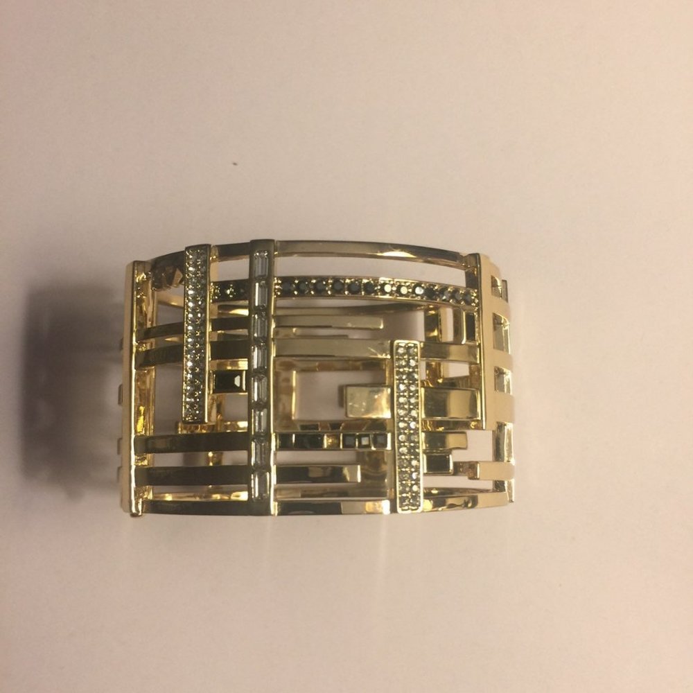karl lagerfeldcuff bracelet with rhinestones one t